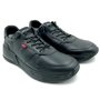 Sapatênis Ferracini Sneakers Couro Preto 7551