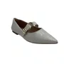 Sapatilha Ramarim Off White 2610104 Verniz Croco