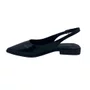 Sapatilha Slingback Offline Bico Fino Preta 24395