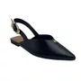 Sapatilha Slingback Ramarim Preta 2610131 Bico Fino