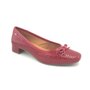Sapato Dakota Salto Baixo Croco Vermelho Laço G2253