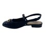 Sapato Dakota Slingback com Detalhe Preto 0071