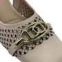 Sapato Dakota Slingback com Detalhes Bege 0082