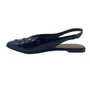Sapato Dakota Slingback Verniz com Spikes Preto 0213