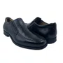 Sapato Pegada Amortech 123464 Couro Social Preto
