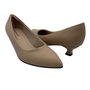 Sapato Piccadilly Scarpin Salto Baixo Nude 740016