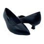 Sapato Piccadilly Scarpin Salto Baixo Preto 740016