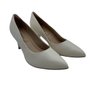 Sapato Piccadilly Scarpin Salto Fino Off White 745035
