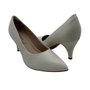 Sapato Piccadilly Scarpin Salto Fino Off White 745035