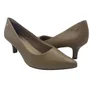 Sapato Scarpin Dakota Couro Salto Baixo Bege 9381