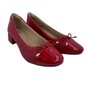 Sapato Softli Casual Salto Bloco Baixo Vermelho 10209