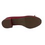 Sapato Softli Casual Salto Bloco Baixo Vermelho 10209
