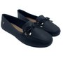 Sapato Softli Mocassim com Laço Preto 10009