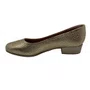 Sapato Usaflex Couro Texturizado Dourado 0400