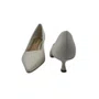 Scarpin Couro Bottero Salto Baixo Off White 377401