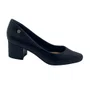 Scarpin Couro Ramarim Comfort Salto Baixo Preto 2662101