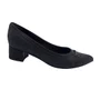 Scarpin Piccadilly Marrom 739099 Salto Bloco Baixo