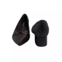 Scarpin Piccadilly Marrom 739099 Salto Bloco Baixo