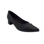 Scarpin Piccadilly Marrom 739099 Salto Bloco Baixo