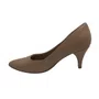 Scarpin Piccadilly Nude 745035 Salto Médio