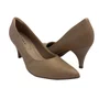 Scarpin Piccadilly Nude 745035 Salto Médio