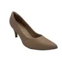 Scarpin Piccadilly Nude 745035 Salto Médio