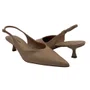 Slingback Couro Bottero Salto Baixo Nude 377424