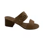 Tamanco Comfortflex Bege Salto Bloco 6cm 2656301