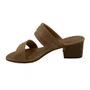 Tamanco Comfortflex Bege Salto Bloco 6cm 2656301