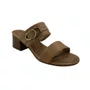 Tamanco Comfortflex Bege Salto Bloco 6cm 2656301