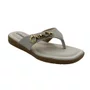 Tamanco Comfortflex Off White com Detalhe Dourado 2680403