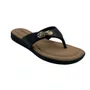 Tamanco Comfortflex Preto com Detalhe Dourado 2680401
