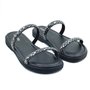 Tamanco Mississipi Flatform Preto com Strass 371