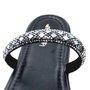 Tamanco Mississipi Flatform Preto com Strass 371