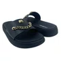 Tamanco Papete Slide Moleca com Corrente Preto 5469154