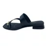 Tamanco Salto Baixo Dakota com Enfeite Preto 8874