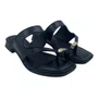 Tamanco Salto Baixo Dakota com Enfeite Preto 8874