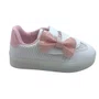 Tênis Bebê Pisca-Pisca Mini Sua Cia com Laço Branco 00730
