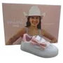 Tênis Bebê Pisca-Pisca Mini Sua Cia com Laço Branco 00730