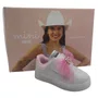 Tênis Bebê Pisca-Pisca Mini Sua Cia com Laço Branco 00731