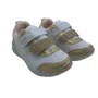 Tênis Menina Pisca-Pisca Led Kidy Branco com Dourado 351104