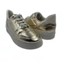 Tênis Piccadilly Casual Sneakers Calce Fácil Dourado 910004