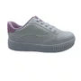 Tênis Pink Cats Casual Flatform Calce Fácil Branco 5152