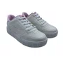 Tênis Pink Cats Casual Flatform Calce Fácil Branco 5152