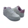 Tênis Pink Cats Casual Flatform Calce Fácil Branco 5152
